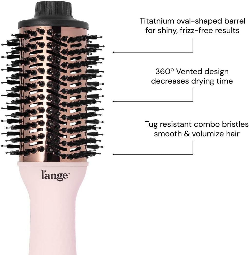 Le Volume 2-in-1 Titanium Blow Dryer Brush | Frizz Control Blowout Hair Dryer Brush For Drying And Straightening |