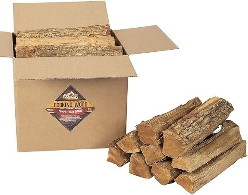 16inch Length Premium USDA Certified Kiln Dried Cooking Wood & Firewood Logs – Used for Grills, Smokers, Pizza ovens