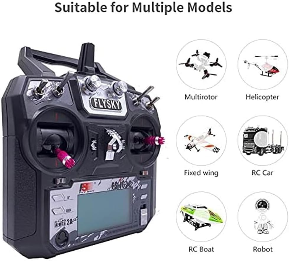 FS-i6X 6-10(Default 6)CH 2.4GHz AFHDS RC Transmitter w/ FS-iA6B Receiver