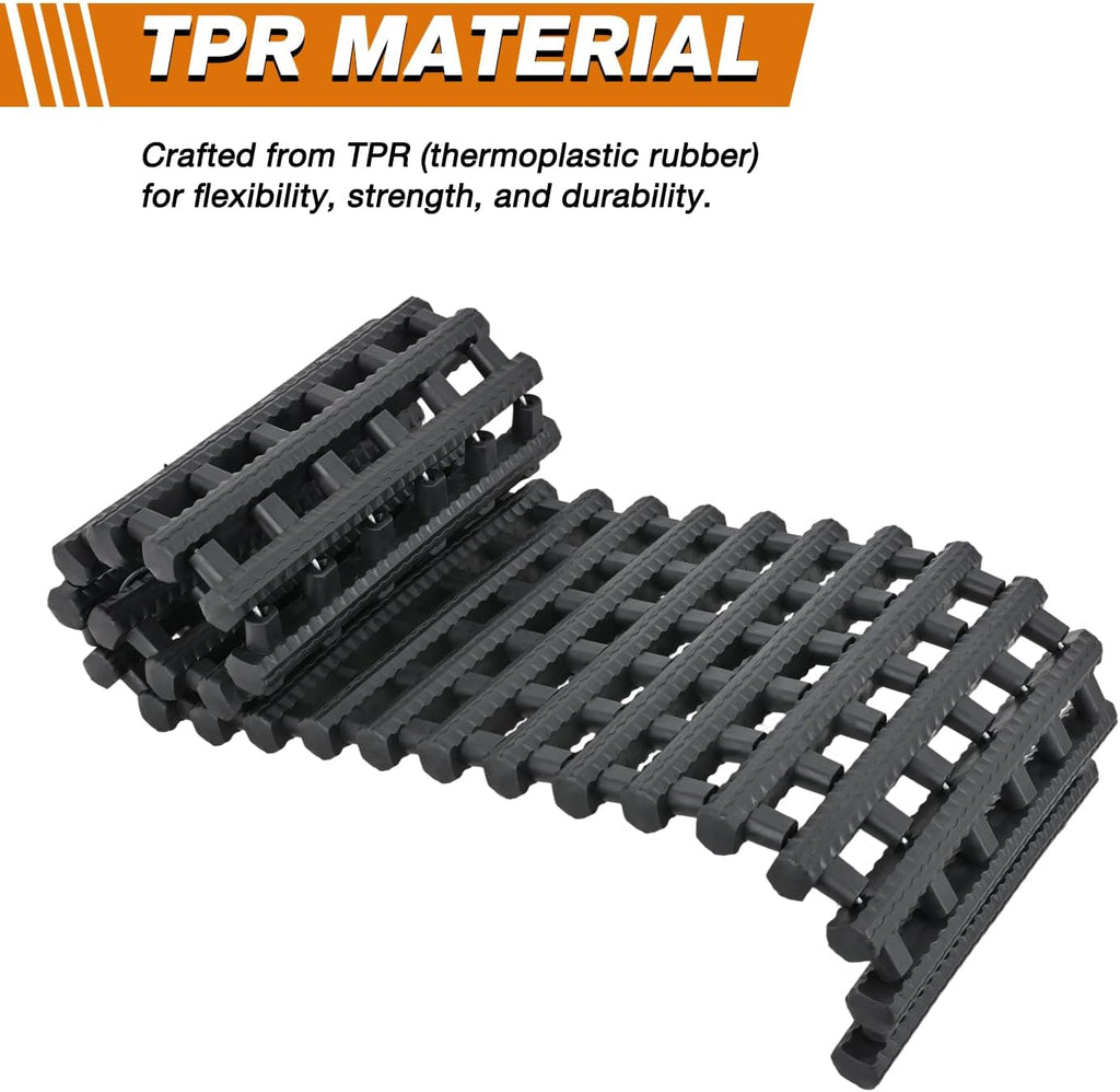 Tire Traction Mats 7 Ton Heavy-Duty 39" Recovery Tracks 2 Pack | For Off-Road 4X4 SUV Truck & Van in Snow Mud Ice &