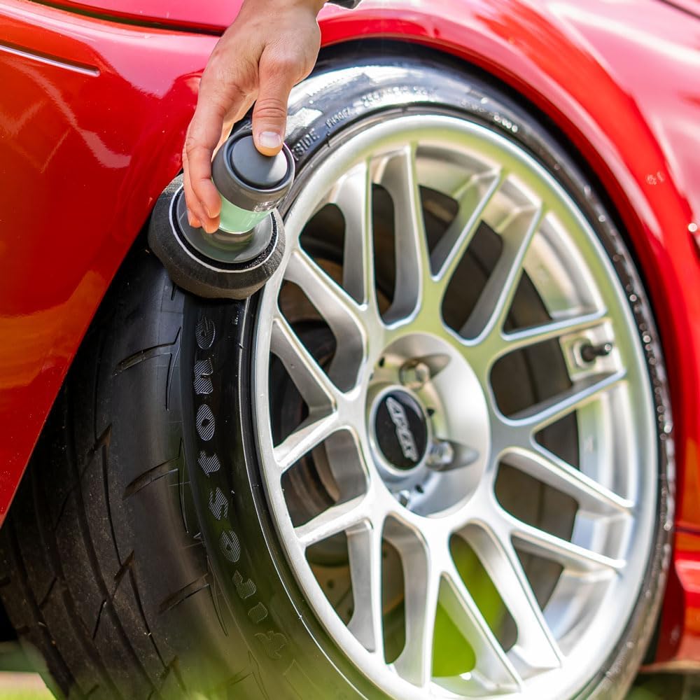 Flow Tire Shine Applicator | Reusable Car & Truck Tire Dressing Applicator for No-Drip, Streak-Free Shine | Works