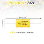 MECCANIXITY 4Pcs 22uF High-Frequency Divider Capacitor 250V