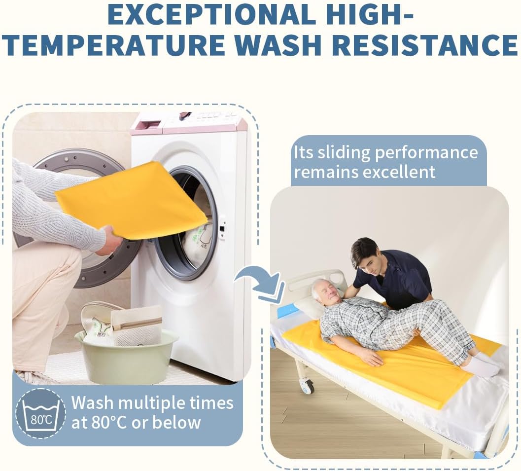 Patient Transfer Slide Sheet Transfer Draw Sheet for Patient in-Bed Transfer and Repositioning Easy Apply and Use
