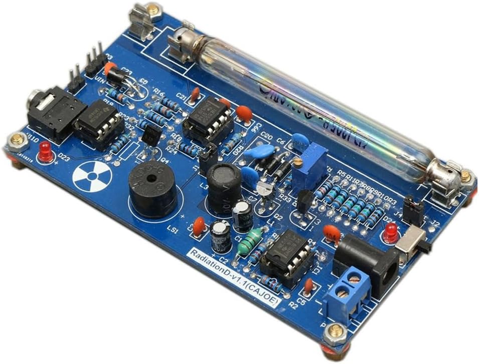 DIY Assemble Geiger Counter Kit Counter Module Nuclear Radiation Detector with Sound and Light Alarm