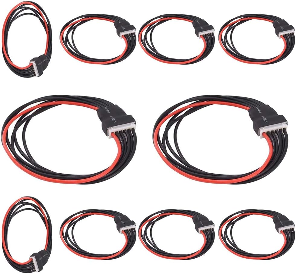 2S/3S/4S/5S/6S Battery Balance Charger Silicone Wire Extension Lead JST-XH Connector Adapter Plug Battery Wire