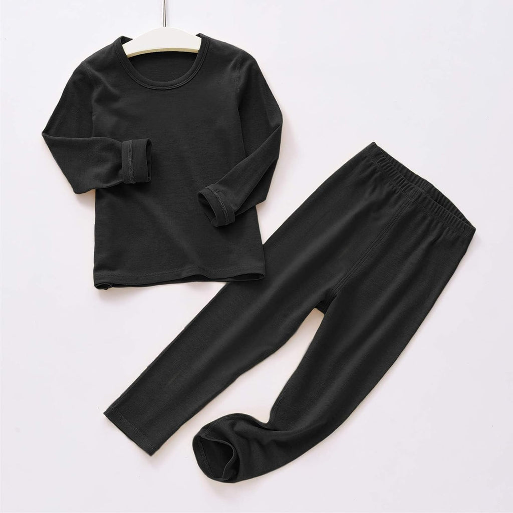 3 Sets Thermal Base Layer, Underwear for Kids on Winter | Fleece Lined, Moisture Wicking, 4 Way Stretch Long Johns