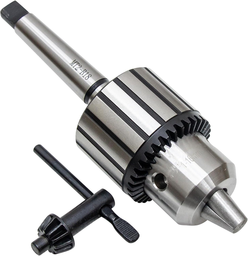 1/32"- 5/8" Drill Chuck with MT2 Shank | #2 Morse Taper Arbor (B18)