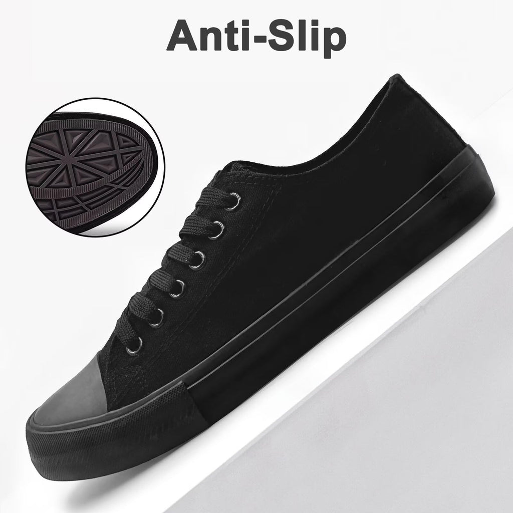 Unisex Low Top Lace Up Casual Canvas Shoes for Women and Men, Comfortable Lightweight Classic Fashion Sneakers