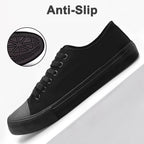 Unisex Low Top Lace Up Casual Canvas Shoes for Women and Men, Comfortable Lightweight Classic Fashion Sneakers