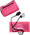 EMI Deluxe Aneroid Sphygmomanometer Manual Blood Pressure Monitor Adult Cuff Set with Case - #217 (Pink)