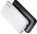 2-Pack 10000mAh Dual USB Portable Charger, Type-C Charging Power Bank, Slim Battery Pack for iPhone 17/16/15/14
