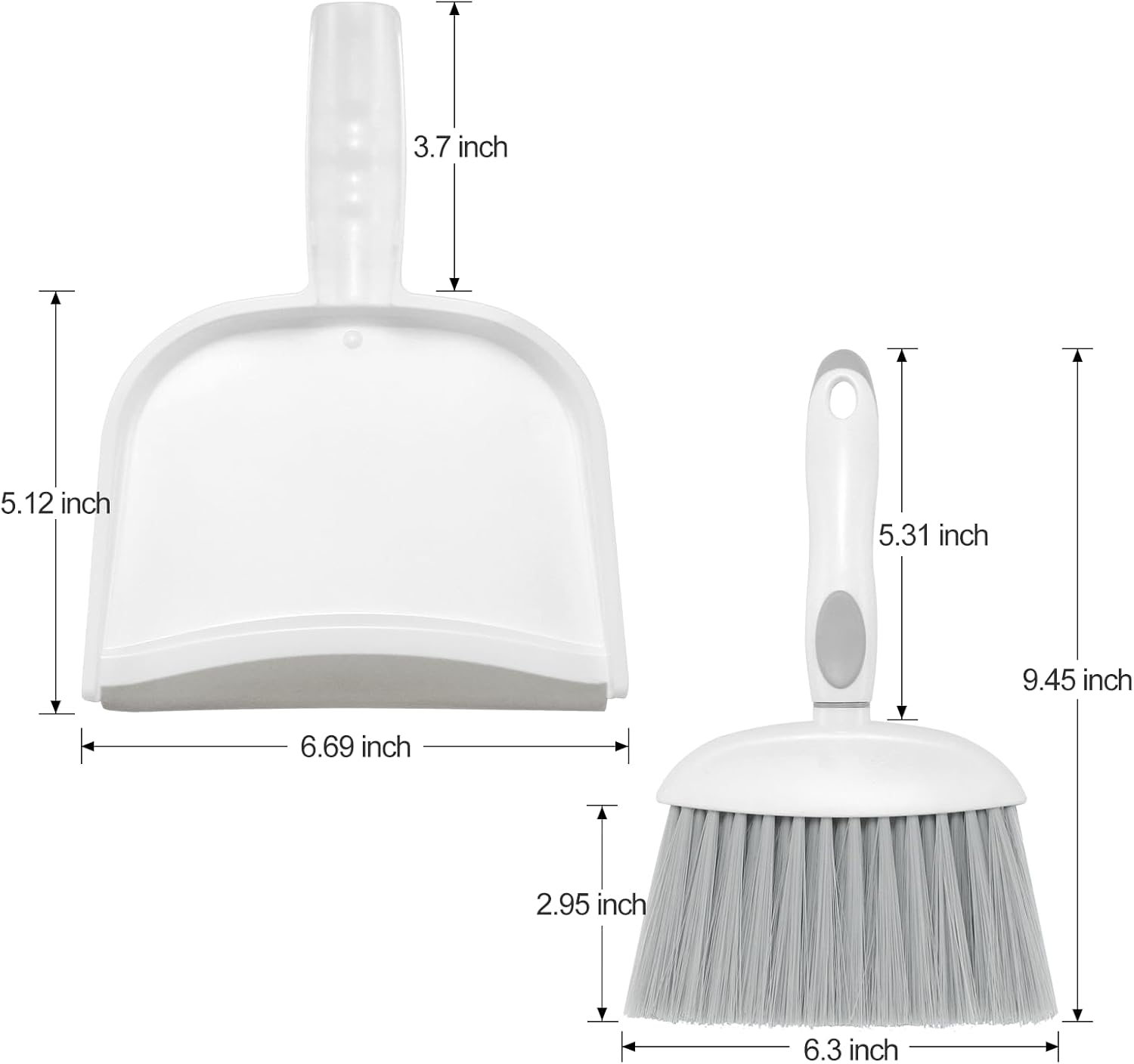 Small Dust Pan and Brush Set, Mini Broom and Dustpan Set Small Hand Broom and Brush Combo Dust Pan with Teeth for