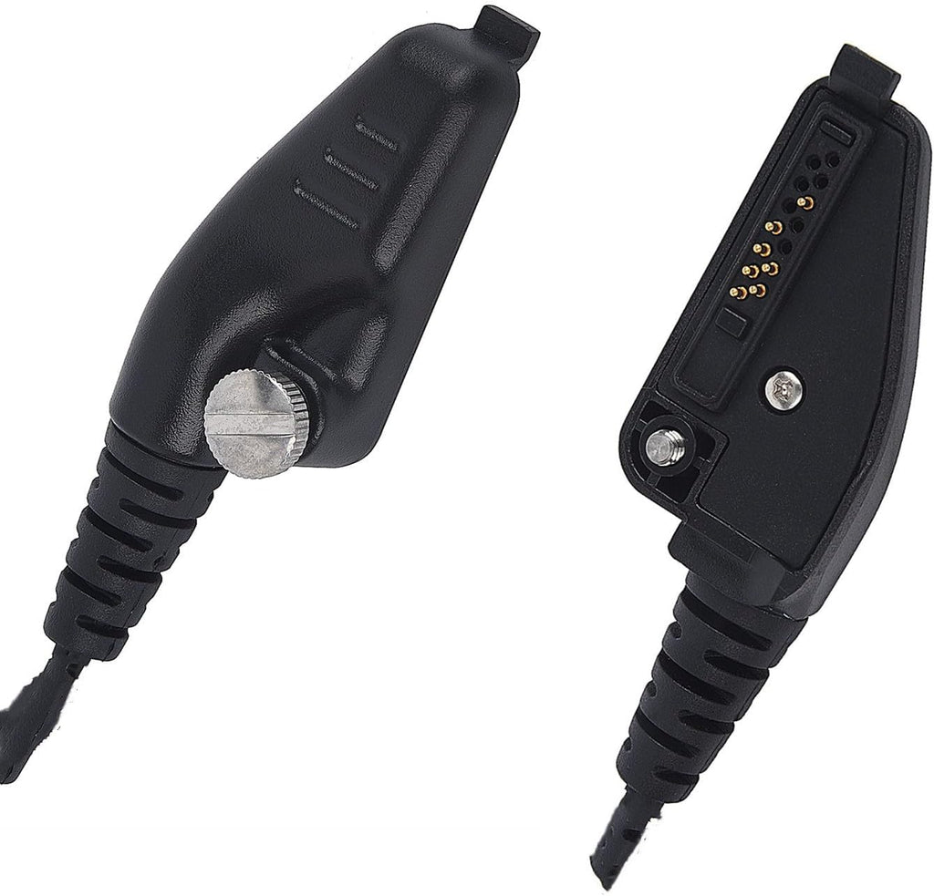 2-Way Radio Throat Mic Headset Walkie Talkie Tactical Neck Microphone Earpiece for Kenwood Nexedge nx 5300 k2 nx-3300