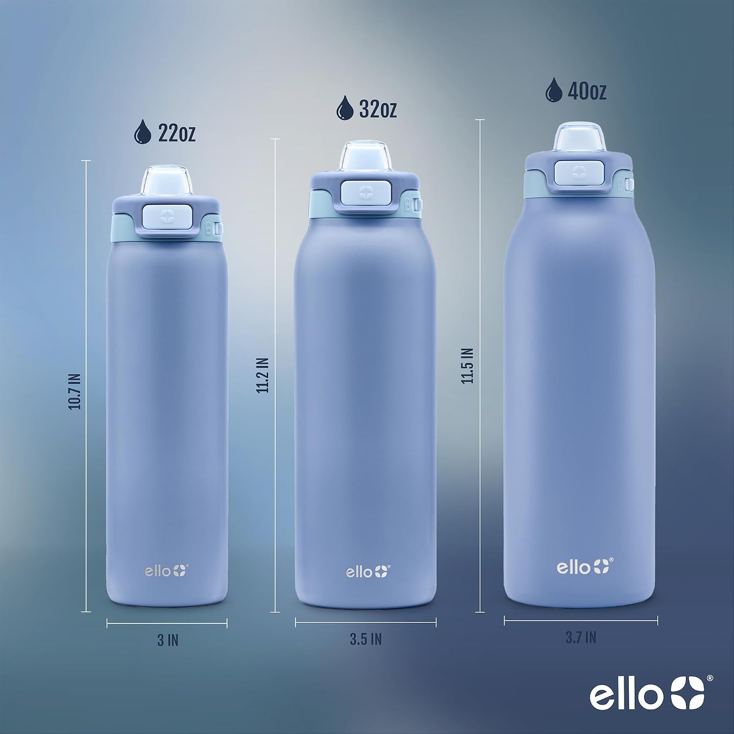 Pop & Fill Insulated Stainless Steel Water Bottle with Quick Fill Lid, Leakproof Locking, Sip or Chug Spout