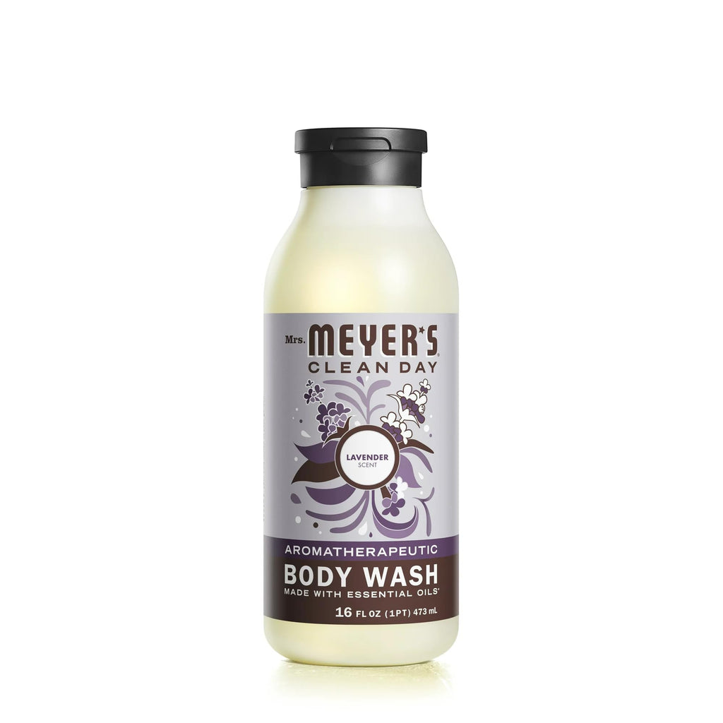 CLEAN DAY Body Wash, Lavender 16 Fl Oz (Pack of 4)