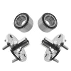 TRQ 2 Piece Front Wheel Bearing & Hub Kit Set