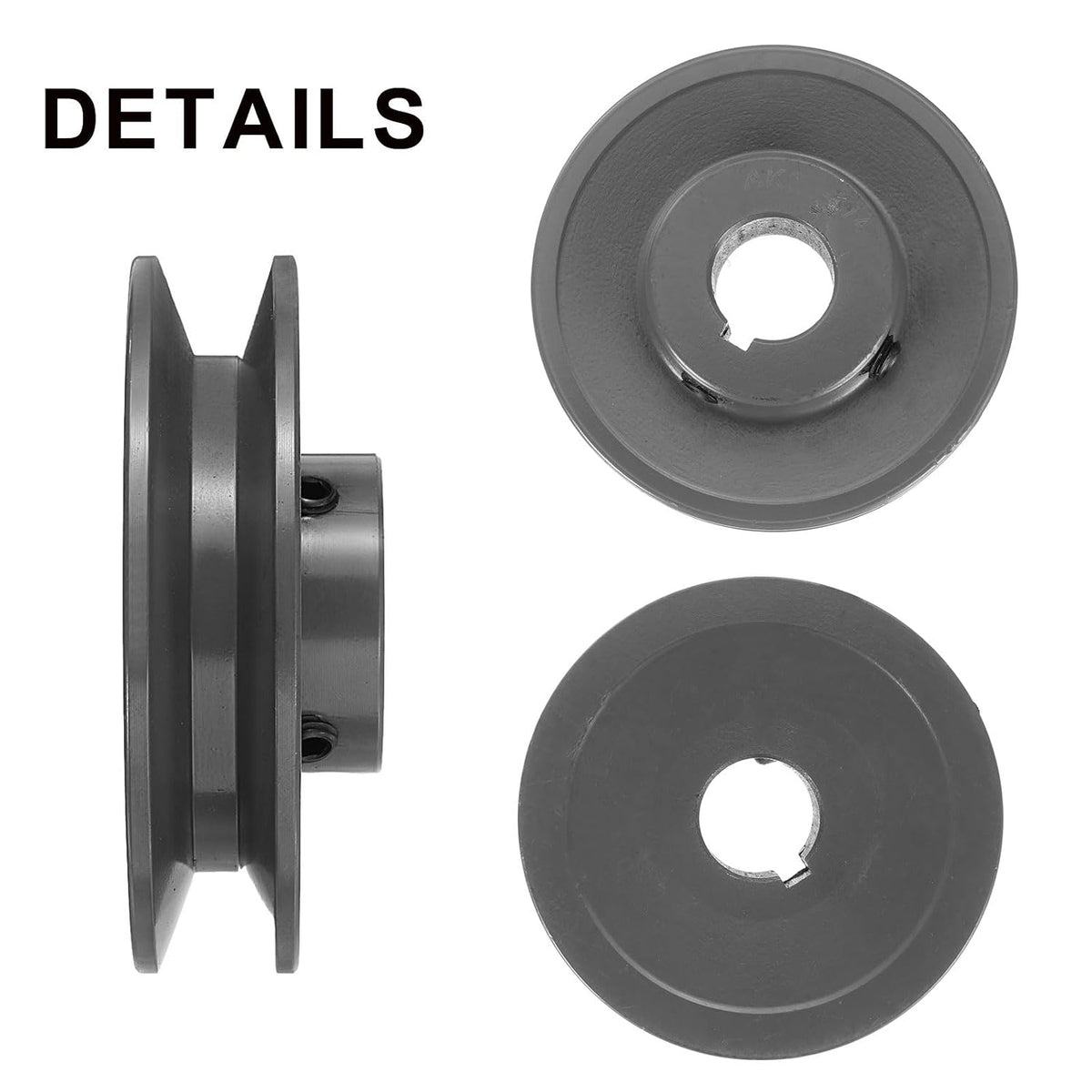 uxcell AK30-3/4 V-Belt Sheave 3/4" Bore, 3.05" OD, Single Groove Web Sheave