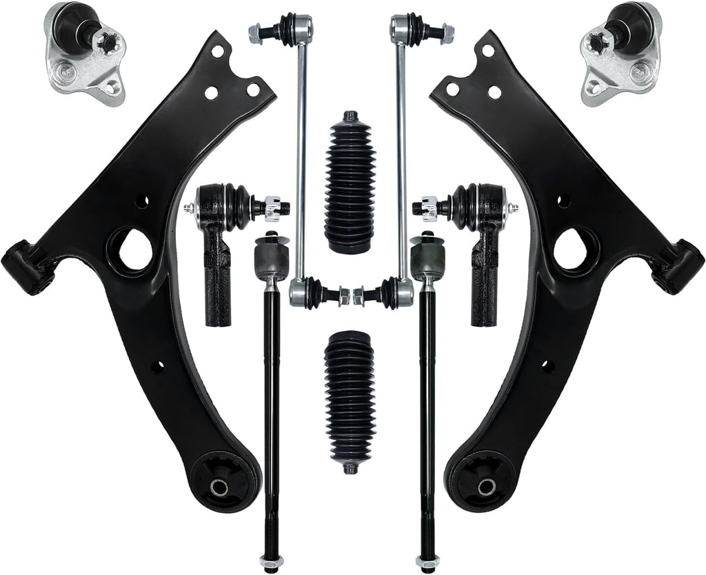 Control Arm, 12PCS Suspension Kit for 2009-2013 Toyota Corolla