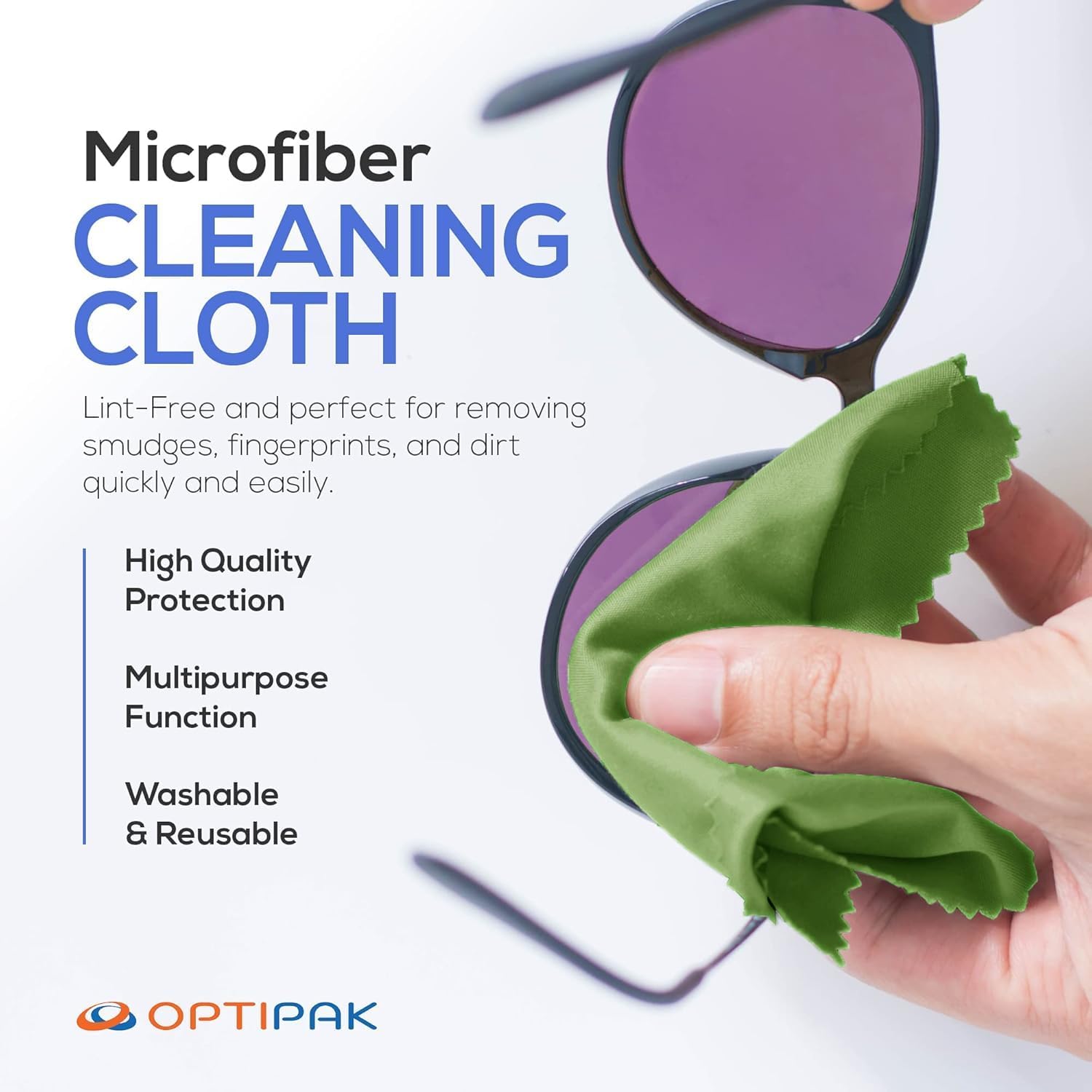 Sparkle Anti-Reflective Eco-Friendly Lens Cleaner & Repair Kit – (2) 1oz Glasses Cleaner Spray, (2) Microfiber Cloths