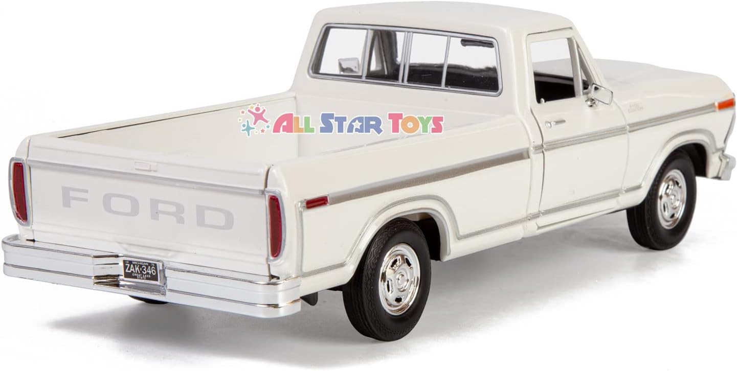 1979 Ford F-150 Pickup Classic F150 Pick Up Truck 1:24 Diecast Collectible Model Car White 79346 All Star Toys Exclusive