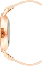 Women's Floral Dial Smooth Strap Watch