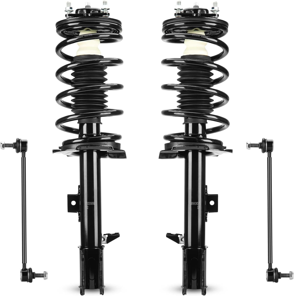 Front Struts w/Coil Spring & Sway Bar Links for 2005-2012 Ford Escape / 2005-2011 Mazda Tribute (Exc. 2007) / 2005-2011 Mercury Mariner, Shock Absorber Assembly Replace 171593 171594 K80296