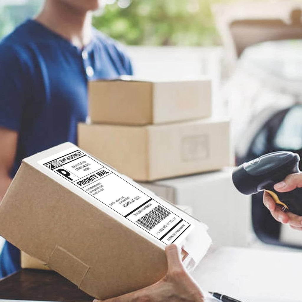 Shipping Labels 2 Per Sheet Round Corner Half Sheet Labels Mailing Labels for Packages Laser & Inkjet Printer Labels