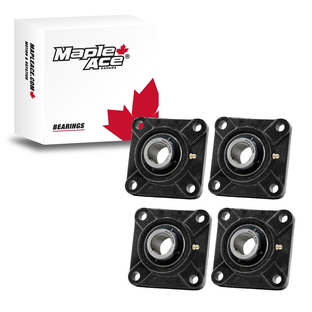 MAPLE ACE UCF205-14 Square Flange Bearing 7/8" Bore Self-Aligning (Qty 4)