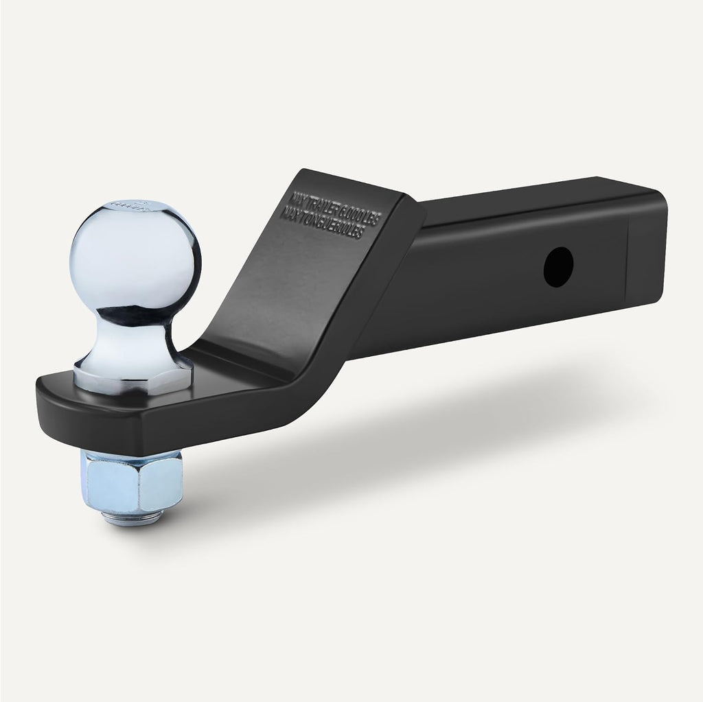 Trailer Hitch Ball Mount with 2" Ball & Pin, Fits 2" Receiver, 2" Drop, 6,000 lbs Capacity