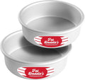Anodized Aluminum Round Cake Pans, 2 Piece Set, 6 x 2 Inch