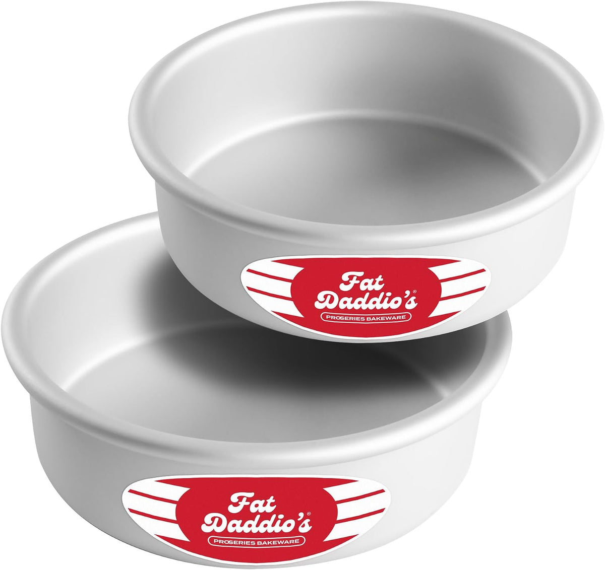 Anodized Aluminum Round Cake Pans, 2 Piece Set, 6 x 2 Inch