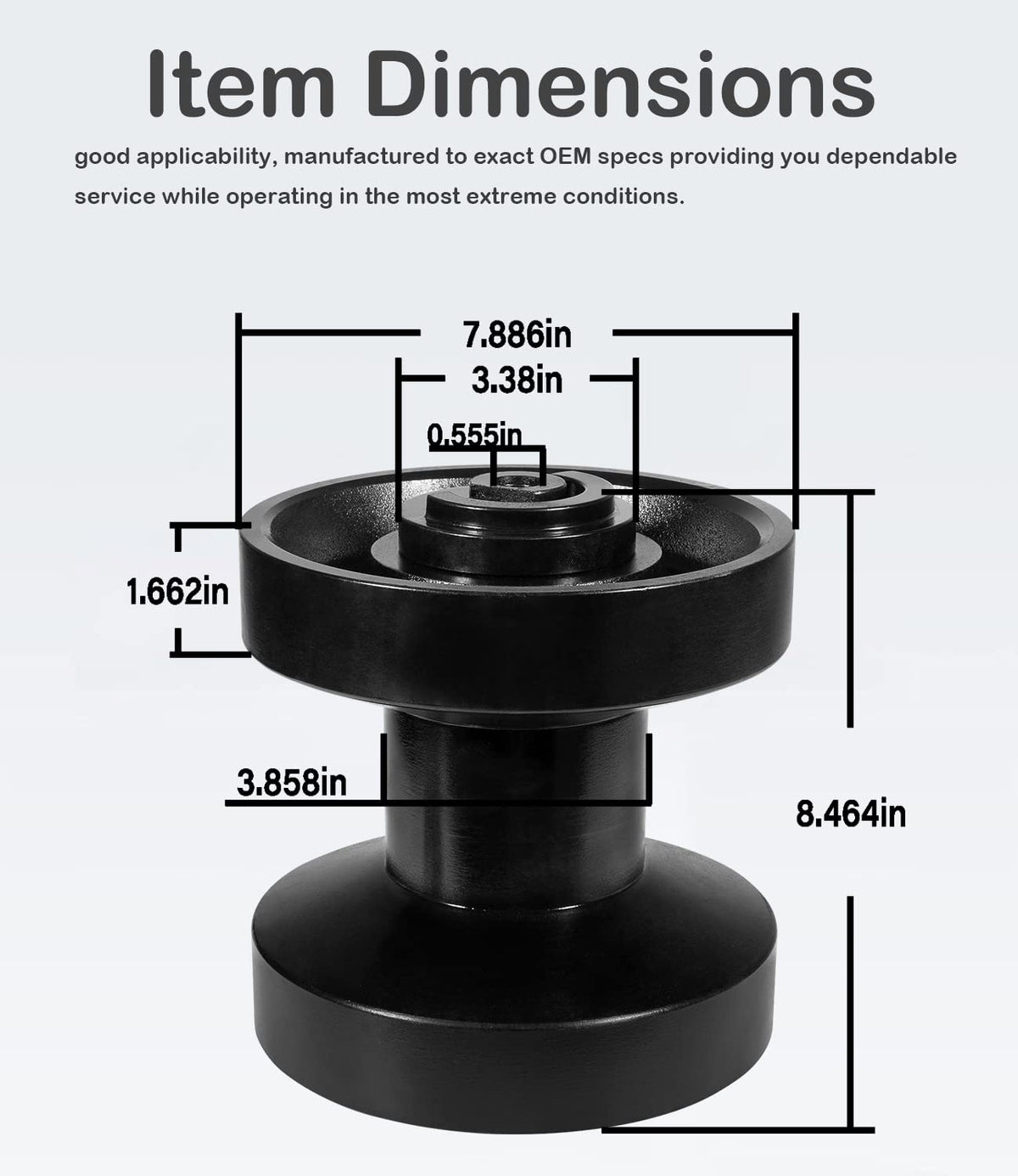 08801-30000 Bottom Track Roller for Takeuchi TL130 TL230 TL8 TL126 TL26-2