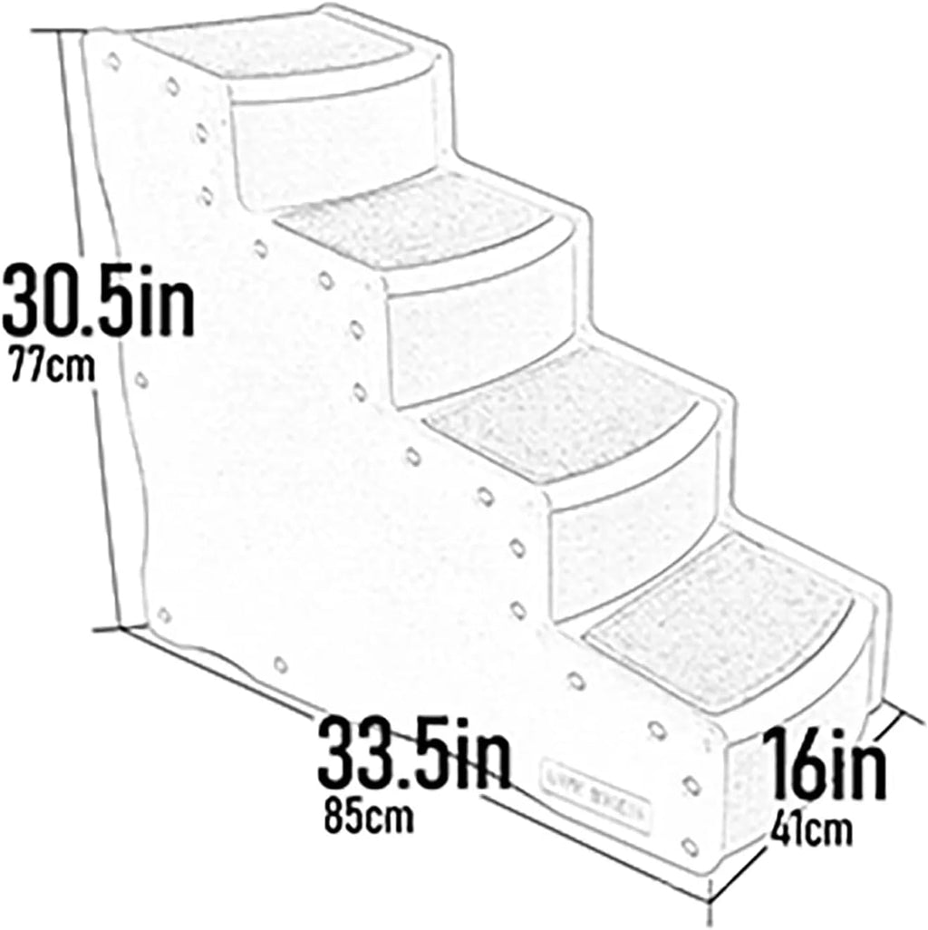 Pet Step IV Pet Stairs, Coffee Bean