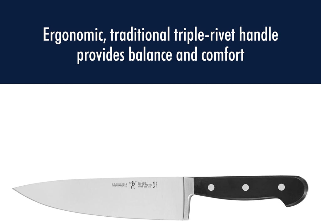 Classic 3-Pc Starter Chef Knife Set, Razor-Sharp German Engineered