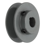 uxcell BK25-5/8 V-Belt Sheave 5/8"Bore x 2.65"OD Single Groove Web Sheave Bored-to-Size Sheave, Cast Iron, Belt Section for 3L or B Belt