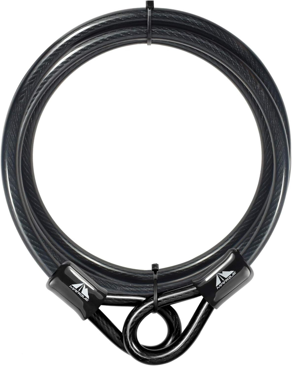 Security Steel Cable - 3/8 inch (10 mm) Thick (4', 7', 15', 20' or 30') Vinyl Coated Braided Steel Cable with Double
