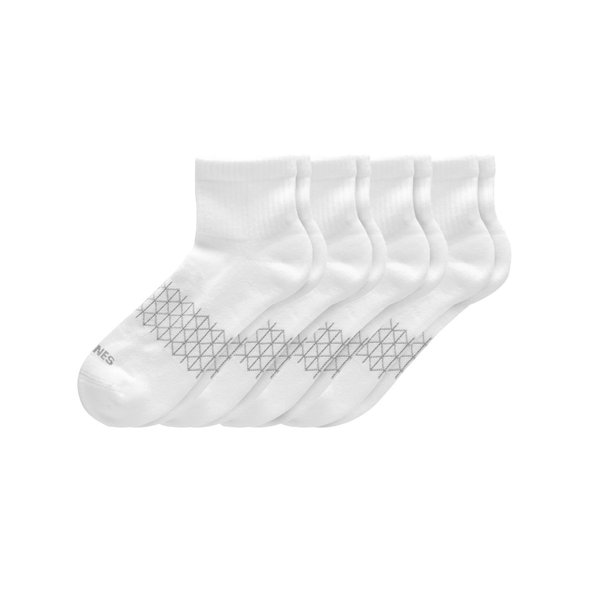 Men's Absolute Active Cushioned Ankle Socks, Moisture Wicking Socks, Seamless Toe, 4-Pack