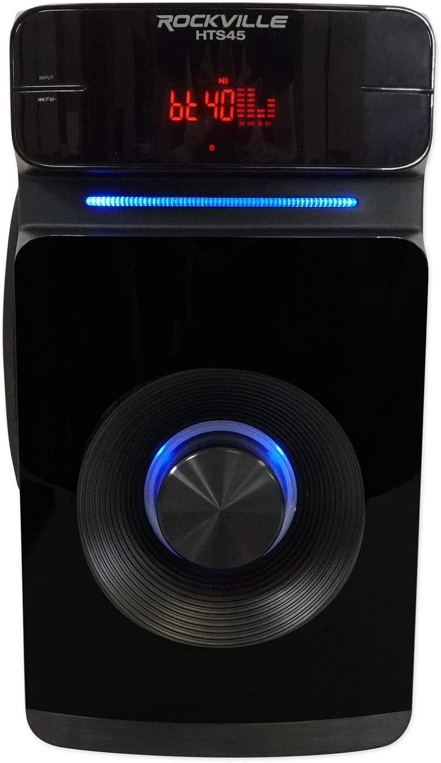 HTS45 5.1 Channel Bluetooth Home Theater Audio System | Subwoofer Included, USB/SD Playback, 2 Mic Inputs with Echo