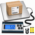 Digital Postal Shipping Scale, 440 lb Capacity, 1 oz Readability, Hold & Tare Functions, Battery or USB-C Power
