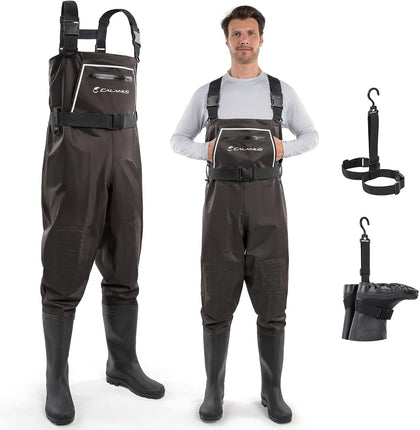 WaveWalker Fishing Waders for Men & Women | 100% Waterproof, Slip-Resistant Boots,Tear-Resistant Nylon, Reinforced
