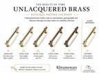 Handmade 100% Solid Real Brass Unlacquered Brass Cabinet Pulls