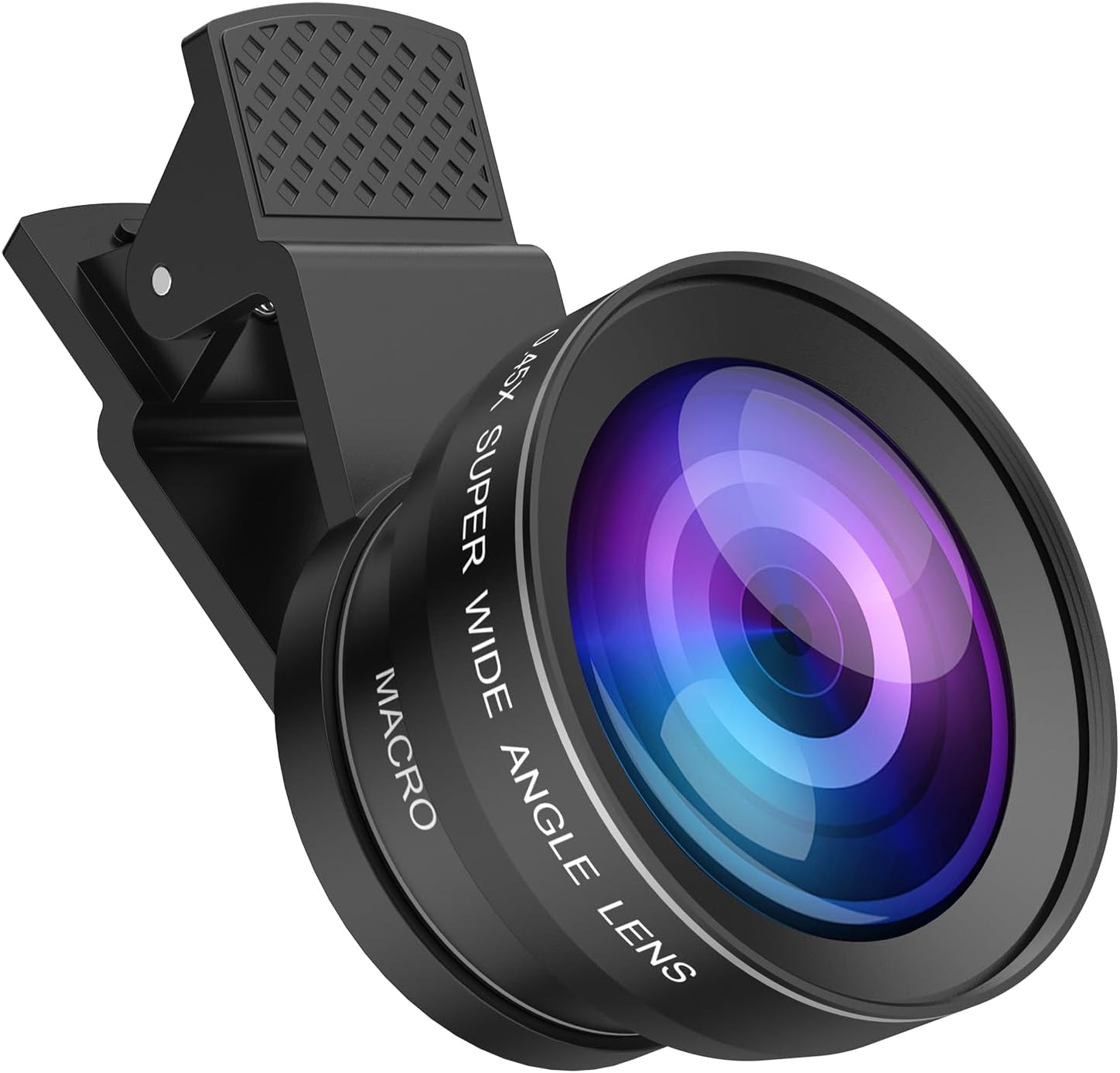 Phone Camera Lens Kit, Upgraded 0.45X Super Wide Angle Lens, 12.5X Macro Lens for iPhone, 2-in-1 Professional Clip-On