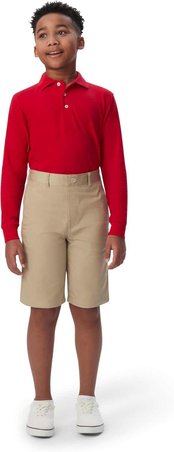 Boys Pull-on Twill Shorts School Uniform for Kids