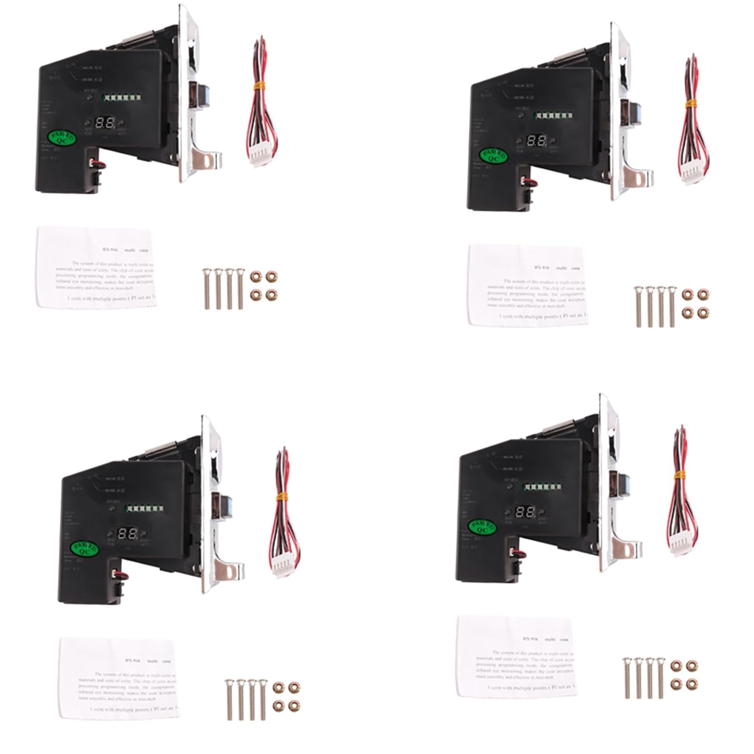 4X Multi Coin Acceptor for Mechanism Vending Machine Mech Game