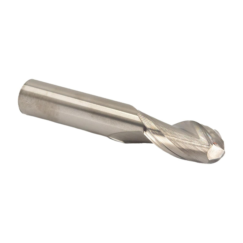 Drill America 1/32" Carbide 2 Flute Single End Ball End Mill, MMO Series