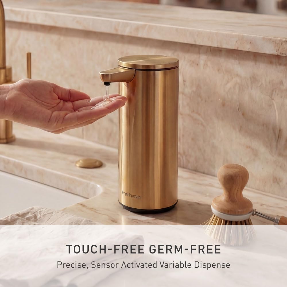 Liquid Sensor Pump, 9 oz Automatic Soap Dispenser for Kitchen and Bathroom, Touchless Motion Sensor, Variable