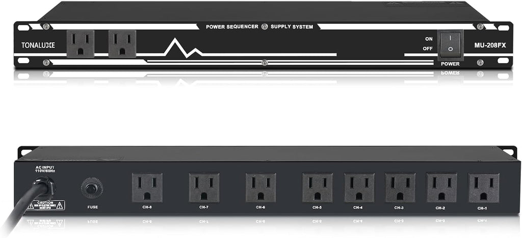 Power Conditioner for Audio Equipment, 10 Outlets 30A Rack Mount Audio Digital Pro Power Supply Controller Regulator