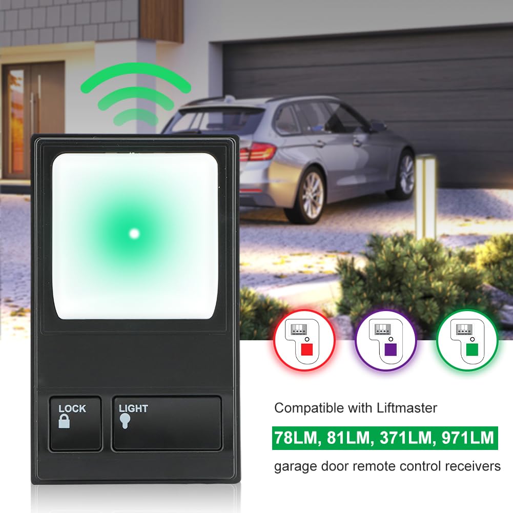Garage Door Opener Control Panel, Garage Door Wall Button Compatible with 41A5273-1 78LM, Wall-Mounted Multi-Function