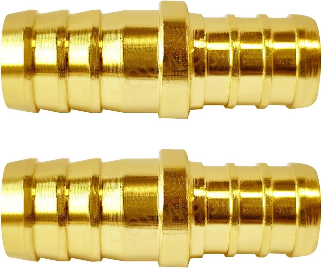 Joywayus 2 Pack Brass 1/2" PEX to 1/2" Hose Barb Connector Fitting