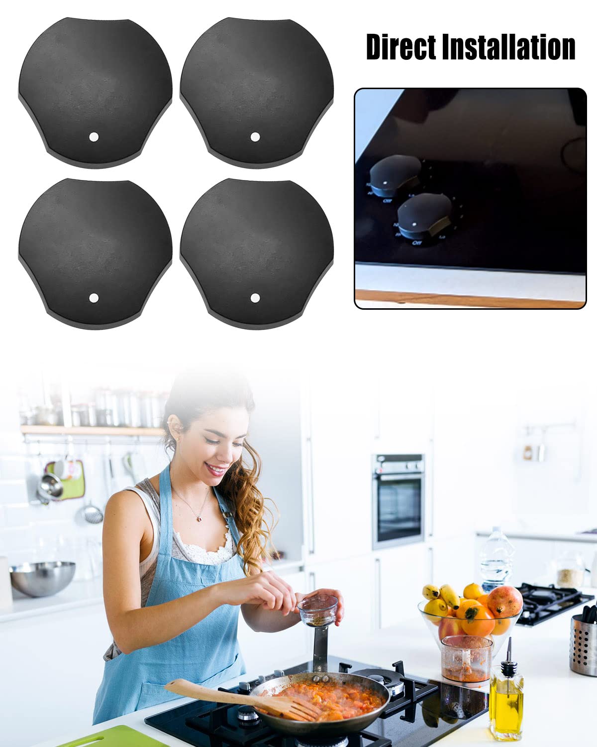 74009592 Cooktop Knob Replacement Fit for Whirlpool JennAir Stove Range